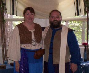 Fr. Geof and Sr. Barbara at a costumed, interfaith wedding.