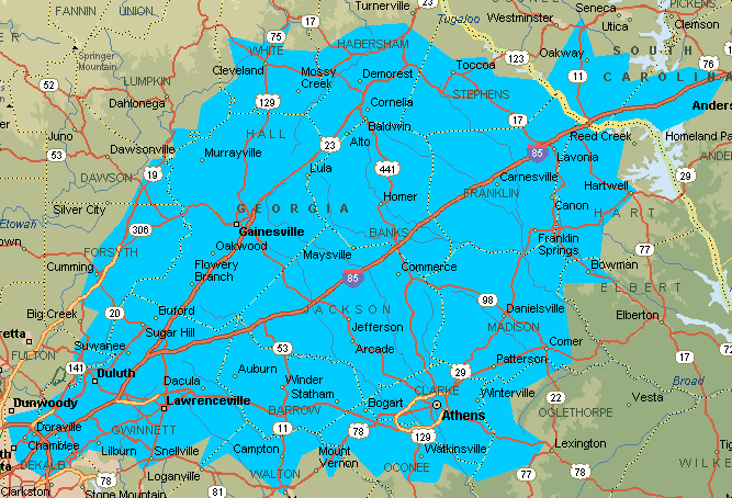 Travel distances from the the Abbey